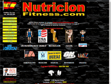 Tablet Screenshot of nutricionfitness.com